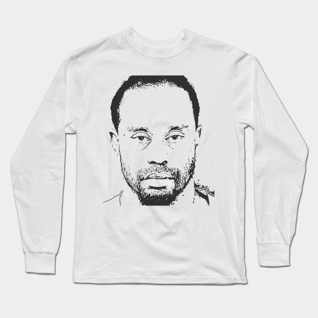 Tiger Woods Long Sleeve T-Shirt by romirsaykojose@